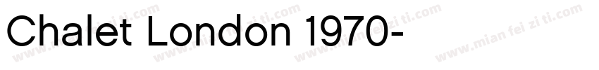 Chalet London 1970字体转换